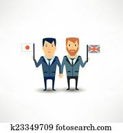 translator, diz, um, estrangeiro