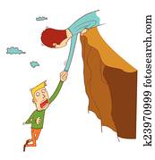 felsformation, fallender felsformation, fallender