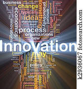 Innovation business background concept glowing Innovation business background concept glowing