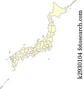 Japan with Administrative Districts Japan with Administrative Districts
