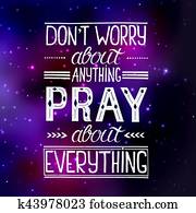 Religions lettering illustration