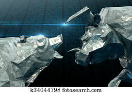 toro, oso, cincelado, figuras