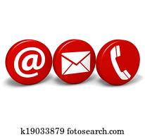 Web Contact Us Icons