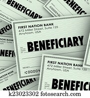Beneficiary Word Checks Insurance Heir Recipient Money Inheritan Beneficiary Word Checks Insurance Heir Recipient Money Inheritan