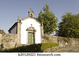 capela, em, rural, portugal