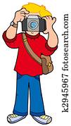 Cartoon photographer Cartoon photographer