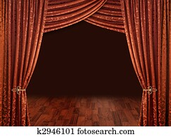 Copper red theatre courtains Copper red theatre courtains