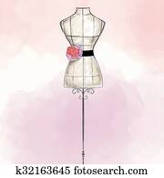 hand draw Fashion Illustration hand draw Fashion Illustration