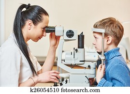 oftalmologista, ou, optometrist, trabalhador