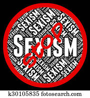 Stop Sexism Represents Sexual Discrimination And Control