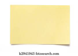 yellow note paper