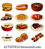 American food icons American food icons