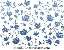 blue seamless lotus background blue seamless lotus background