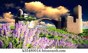 castelo, de, a, mouros