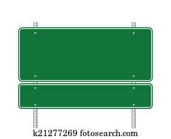 em branco, verde, sinal estrada