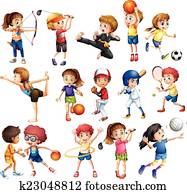 Kids playing sport Kids playing sport