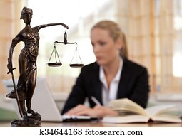 lawyer in the office