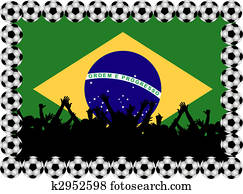 Soccer fans Brasil Soccer fans Brasil