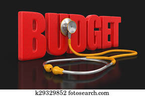 stethoskop, und, budget