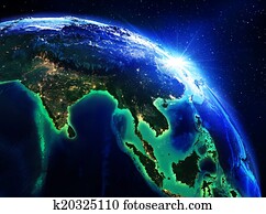 נחות תחום, ב, india,, סין