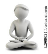 3d people - meditation