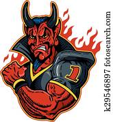 devil football player devil football player
