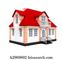House isolated 3d model House isolated 3d model