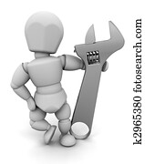 plumber with wrench plumber with wrench