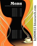 Restaurant (cafe) menu. Vector illustration Restaurant (cafe) menu. Vector illustration