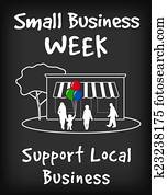 Small Business Week Chalk Board Small Business Week Chalk Board