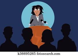 פחד, של, ציבור מדבר