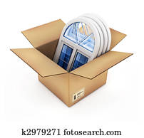 cardboard box with plastic windows cardboard box with plastic windows