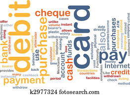debit card word cloud