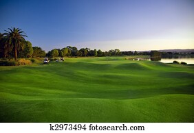 Golf Course and buggies Golf Course and buggies