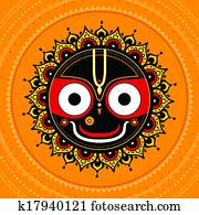 Jagannath. Indian God of the Universe. Jagannath. Indian God of the Universe.