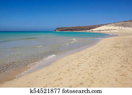Jandia beach Risco el Paso Fuerteventura at Canary Islands of Spain