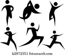 Runner Stick Figure Set Runner Stick Figure Set