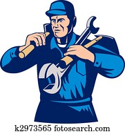 tradesman handyman worker carrying tools tradesman handyman worker carrying tools