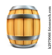 wooden barrel for wine and beer storage isolated wooden barrel for wine and beer storage isolated