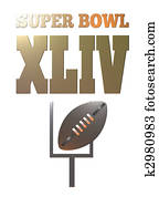 american rugby football super bowl with ball and goal post american rugby football super bowl with ball and goal post