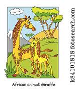 Giraffe vector illustration Giraffe vector illustration