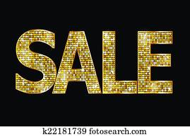 verkauf, etikette, vektor