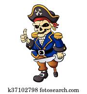 גנוב, שלד, cartoon.