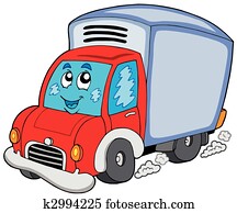 人 配達トラック 運転手 クリップアート 切り張り イラスト 絵画 集 K Fotosearch