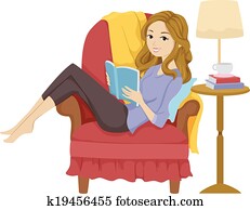 Girl Reading Book Girl Reading Book