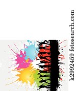 Grunge party background