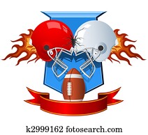 שני, להתנגש, ספורט, קסדות, ל, כדורגל אמריקאי