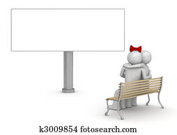 Embracing man and woman on a bench with copyspace (love, valentine day series; 3d isolated characters) Embracing man and woman on a bench with copyspace (love, valentine day series; 3d isolated characters)