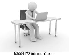 Man at workplace Man at workplace