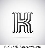 Clipart Of Kk K K Pink Modern Creative Alphabet Letter Logo Icon